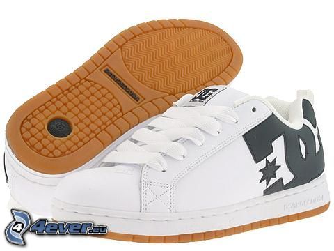DC Shoes, white sneakers