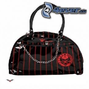 handbag, chain, Grim Reaper, skull