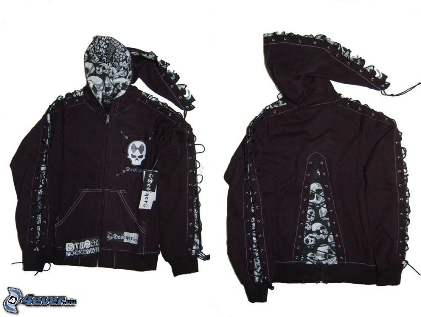 jacket, emo, Grim Reaper, skull