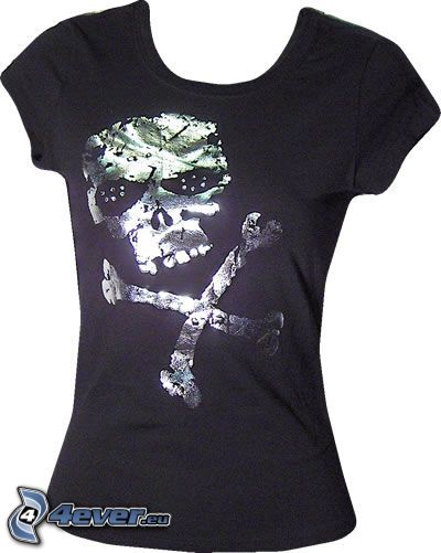 T-shirt, skull, bone, Grim Reaper