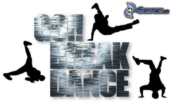 breakdance, dance, dancer, silhouette