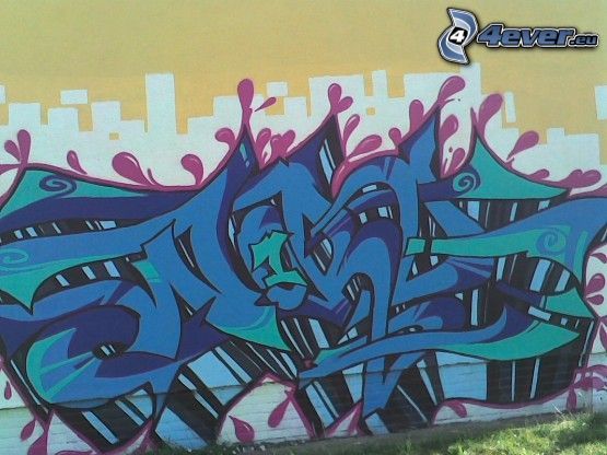 graffiti, spray, building