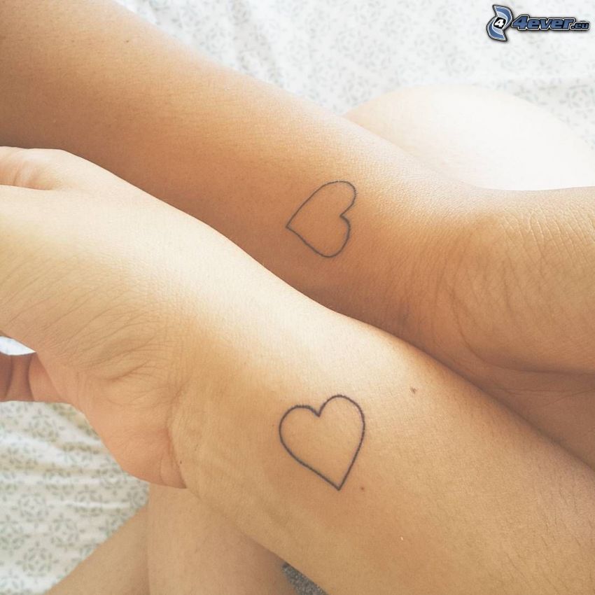 tattoo, hearts