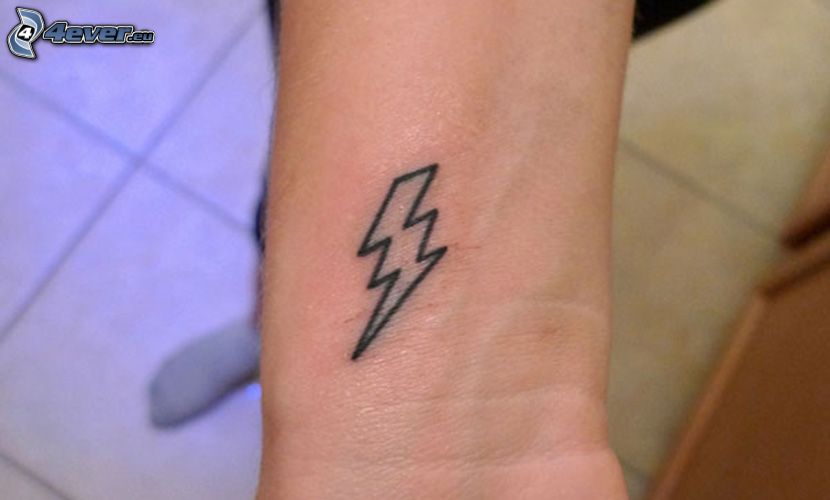 tattoo, lightning