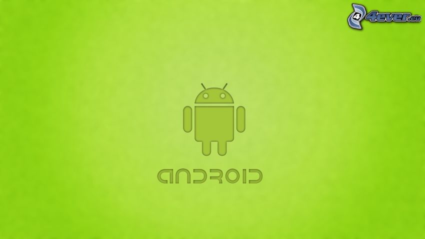 Android, green background