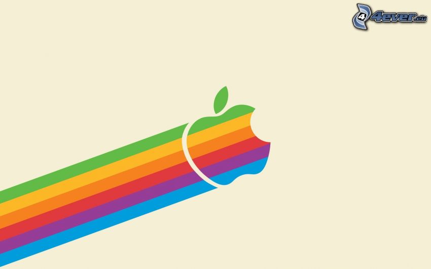 Apple, rainbow