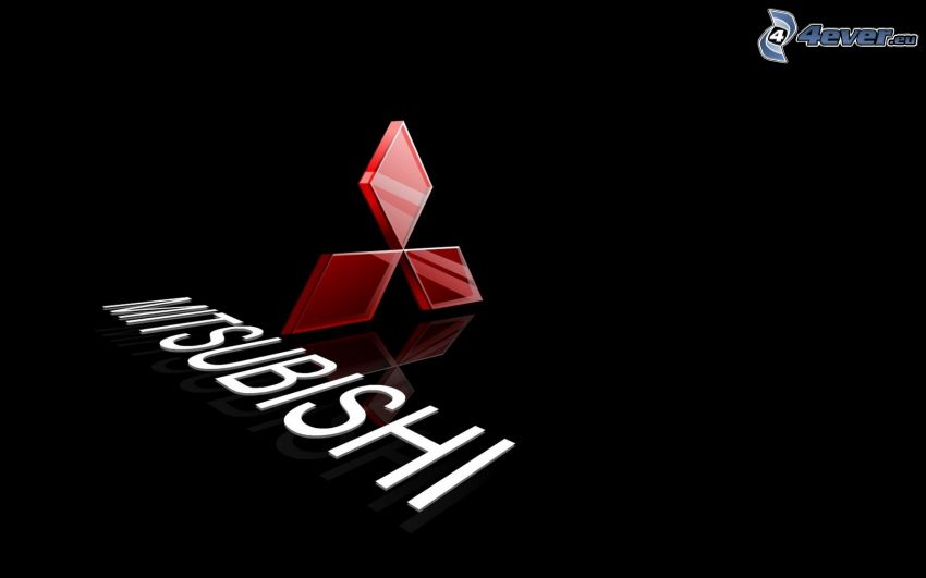 Mitsubishi, logo, 3D
