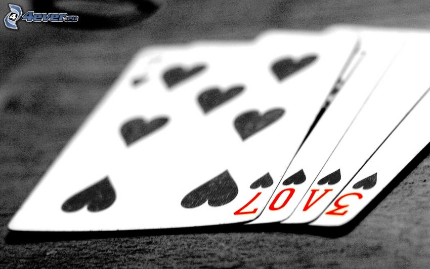 cards, love, hearts