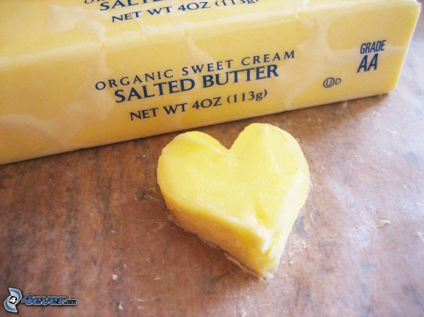 heart, butter