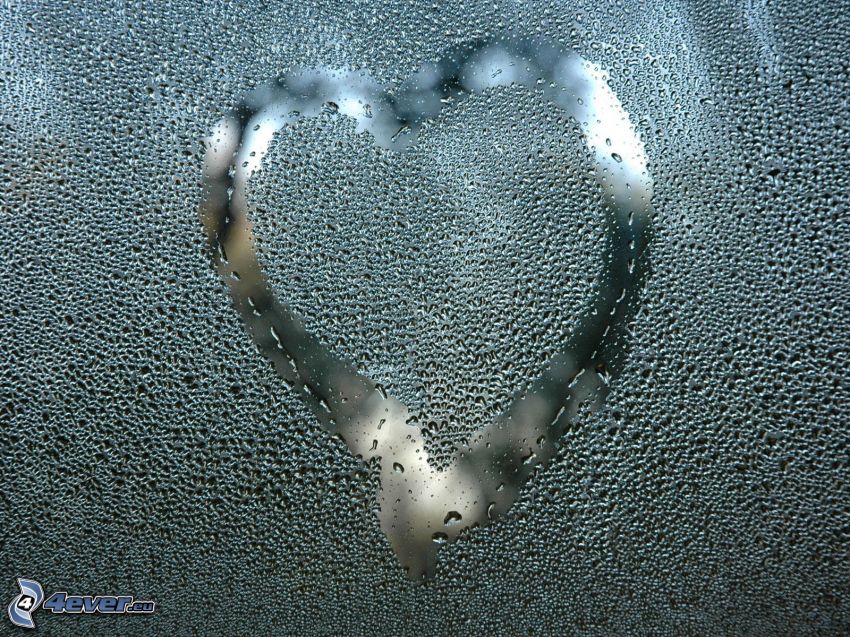 heart on the window