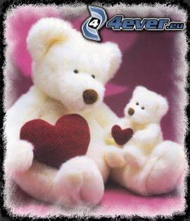 teddybear with heart, teddy bear