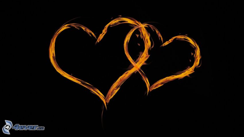 two hearts, fire heart