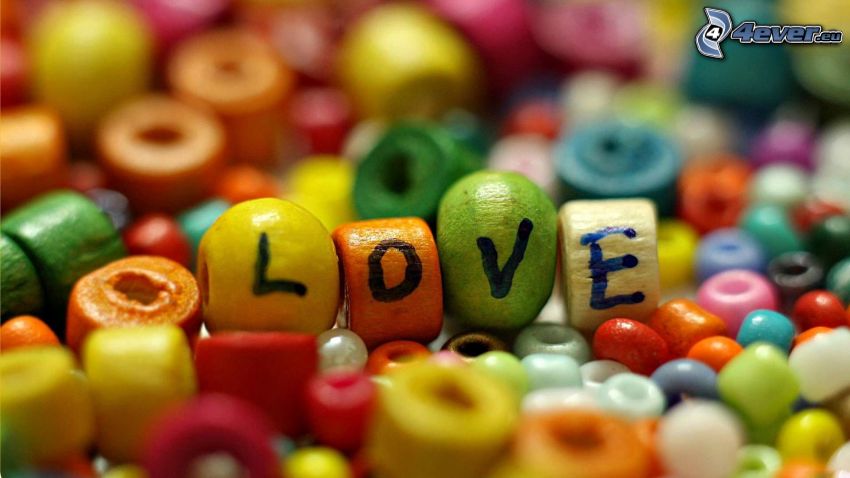 love, beads