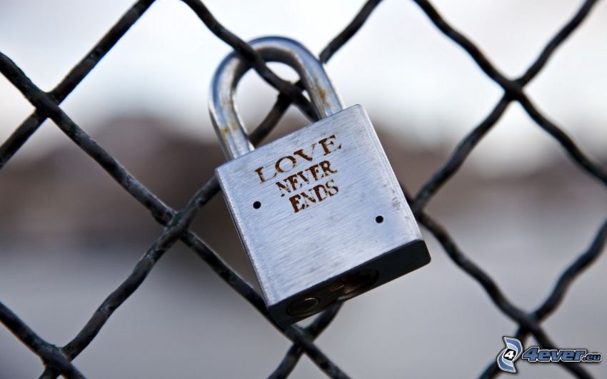 love never ends, lock