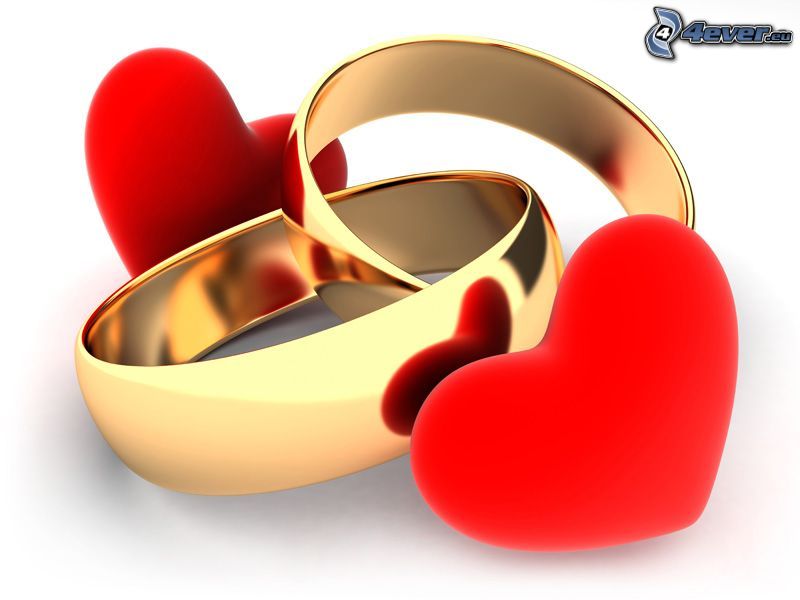 rings, hearts