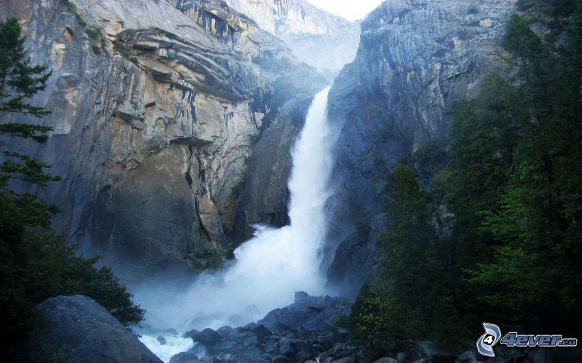 huge waterfall