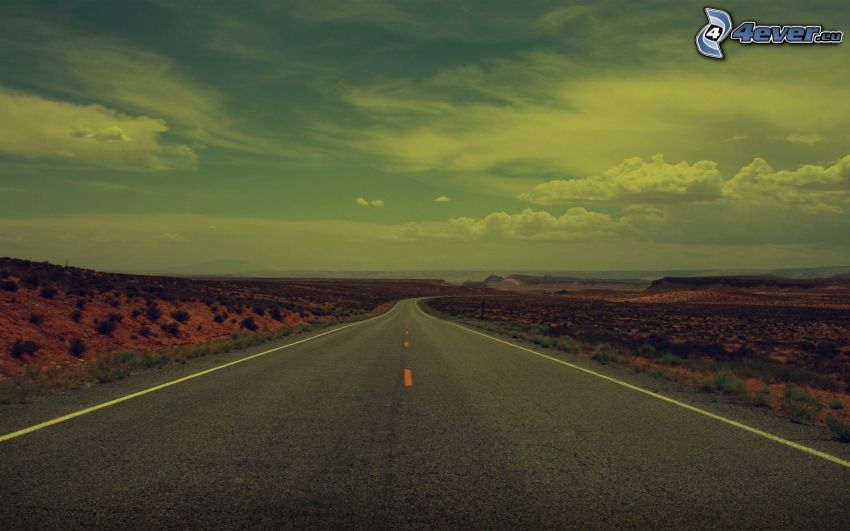 road, desert