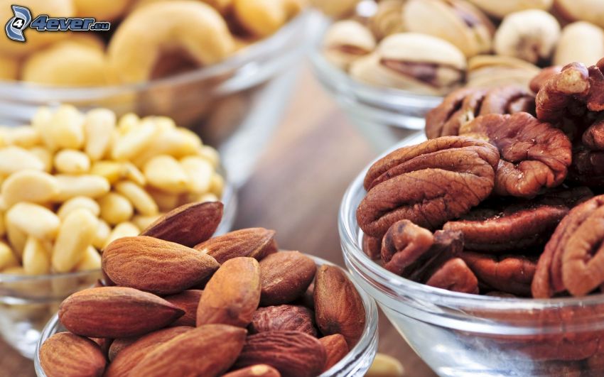 nuts, almonds, pistachios, walnuts