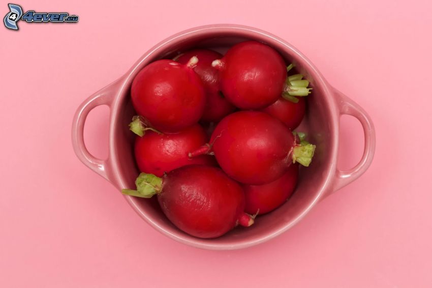 radishes, bowl