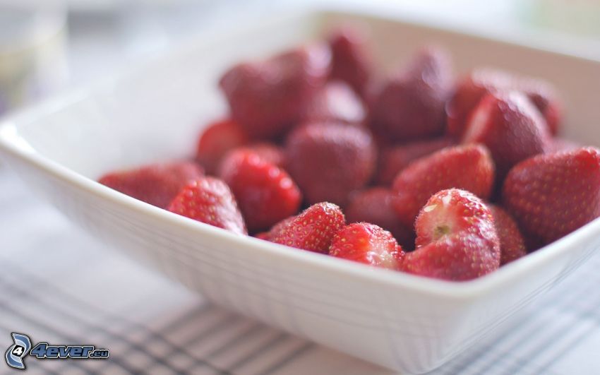 strawberries, bowl