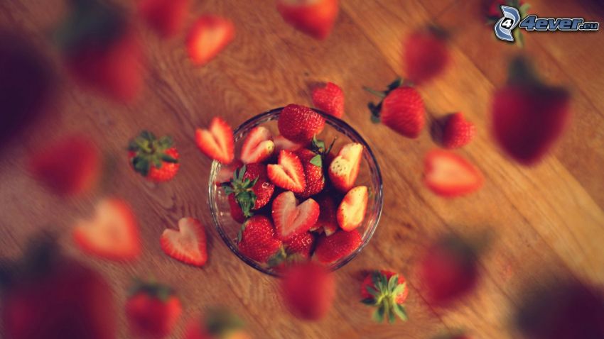 strawberries, cup