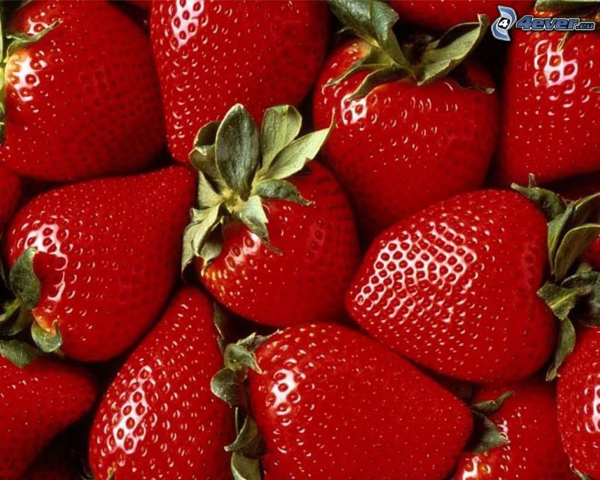 strawberries, fruit