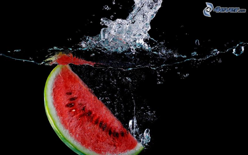 watermelon, splash