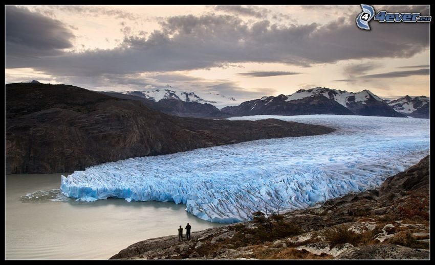 frozen sea, glacier