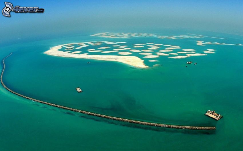 The World, sea, Dubai, United Arab Emirates