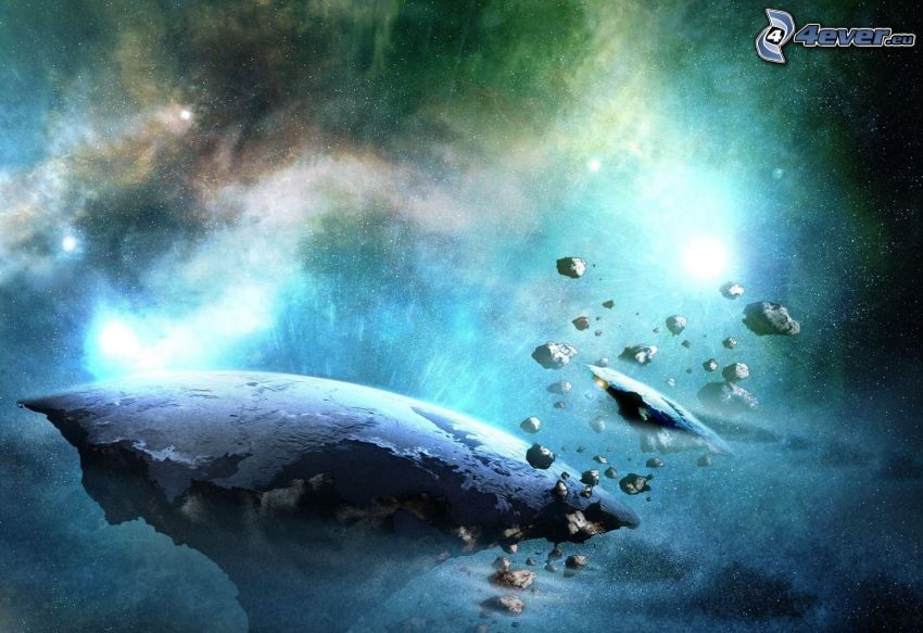 asteroids, nebulae