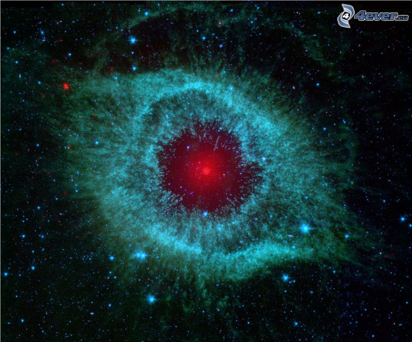 Helix Nebula, stars