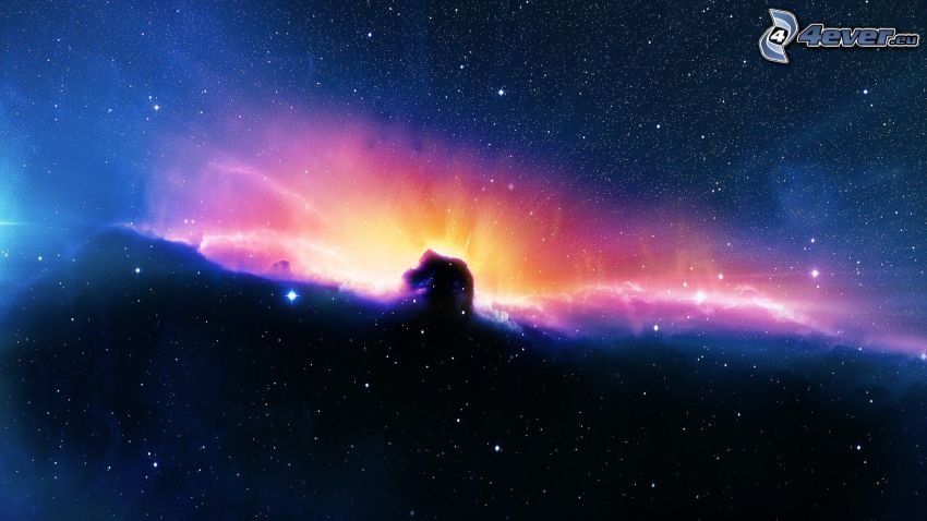 Horsehead Nebula, stars