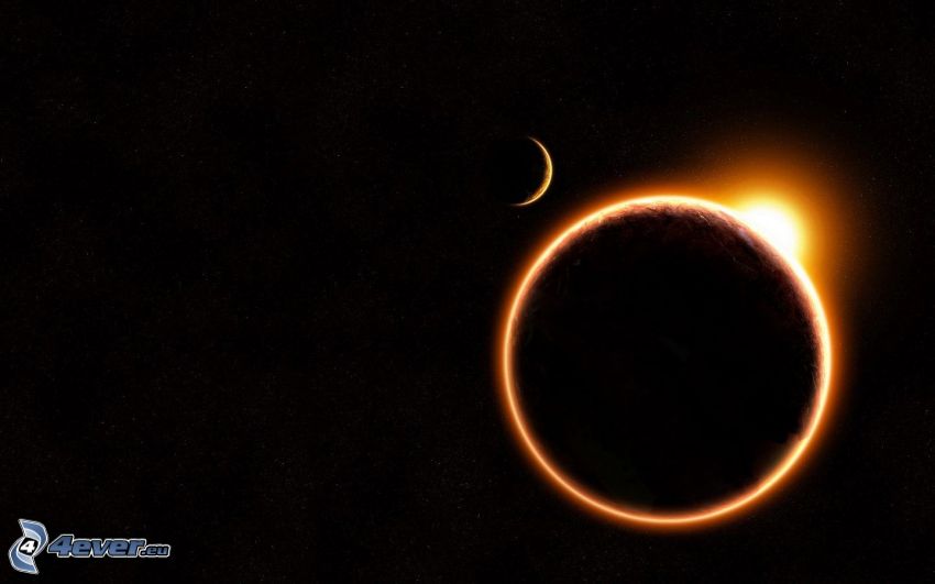 solar eclipse, moon