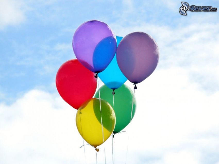balloons, colors