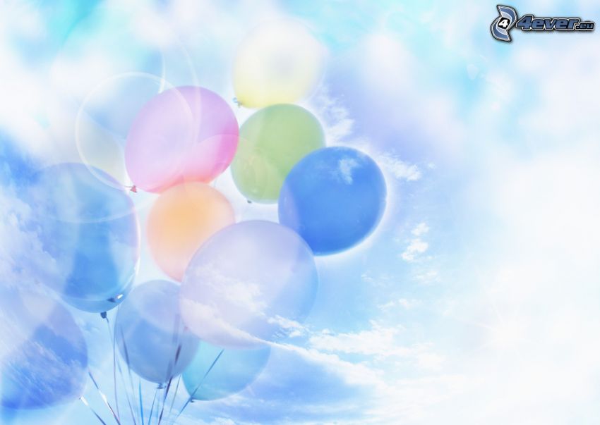 balloons, sky