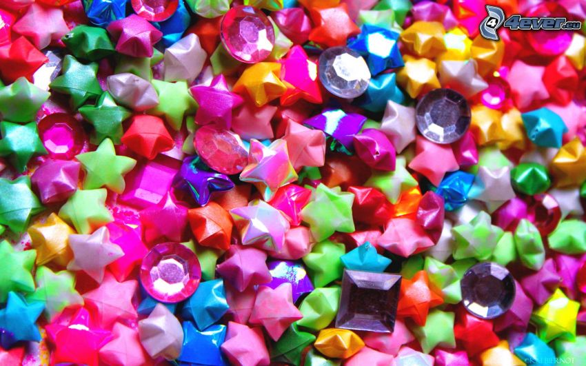 beads, stars