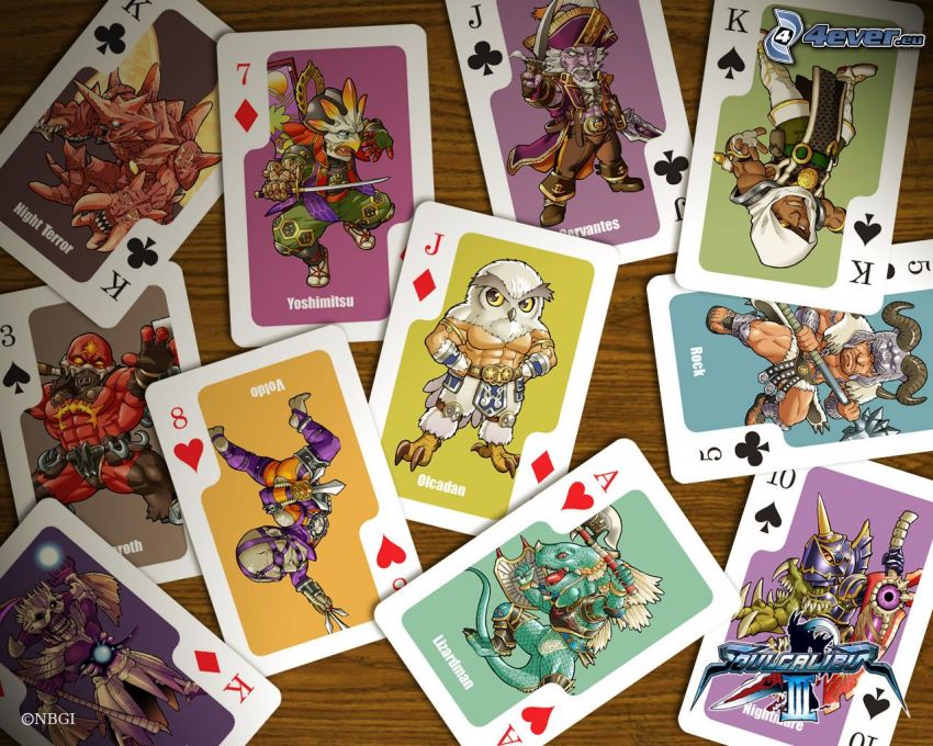 cards, figures