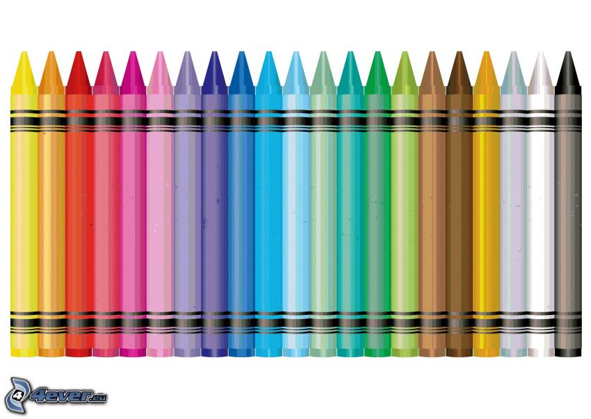 crayons, colors