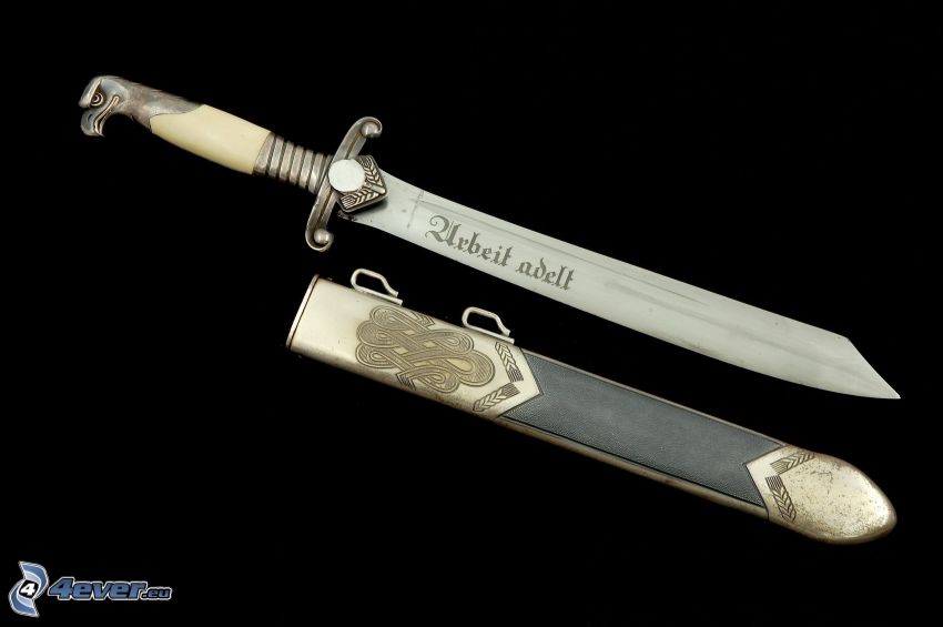 dagger, sword