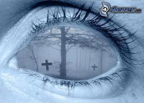 eye, cemetery