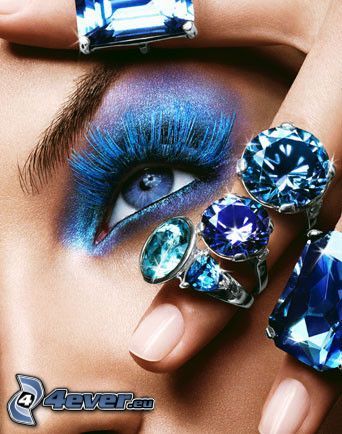 eye, gemstones