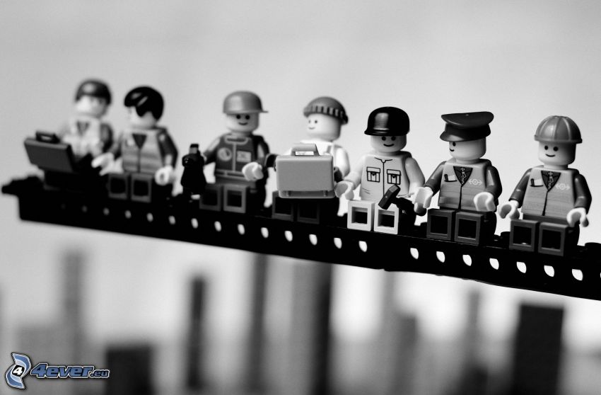 figures, Lego, construction, parody