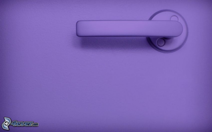 handle, purple background