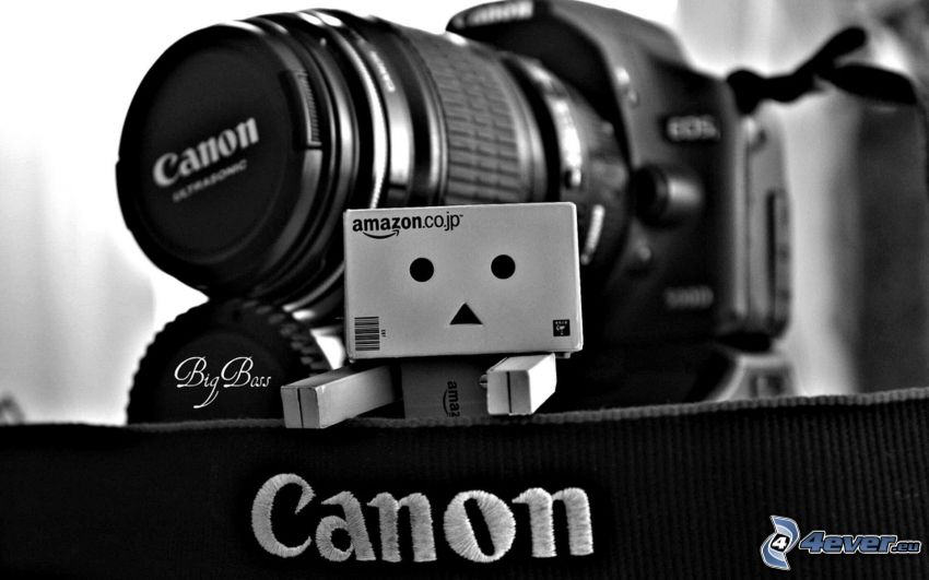paper robot, camera, Canon