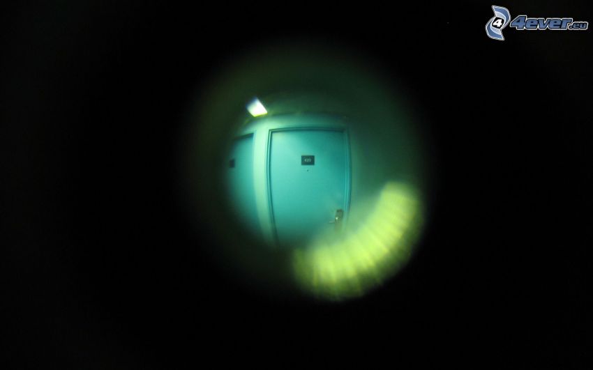 peephole, door