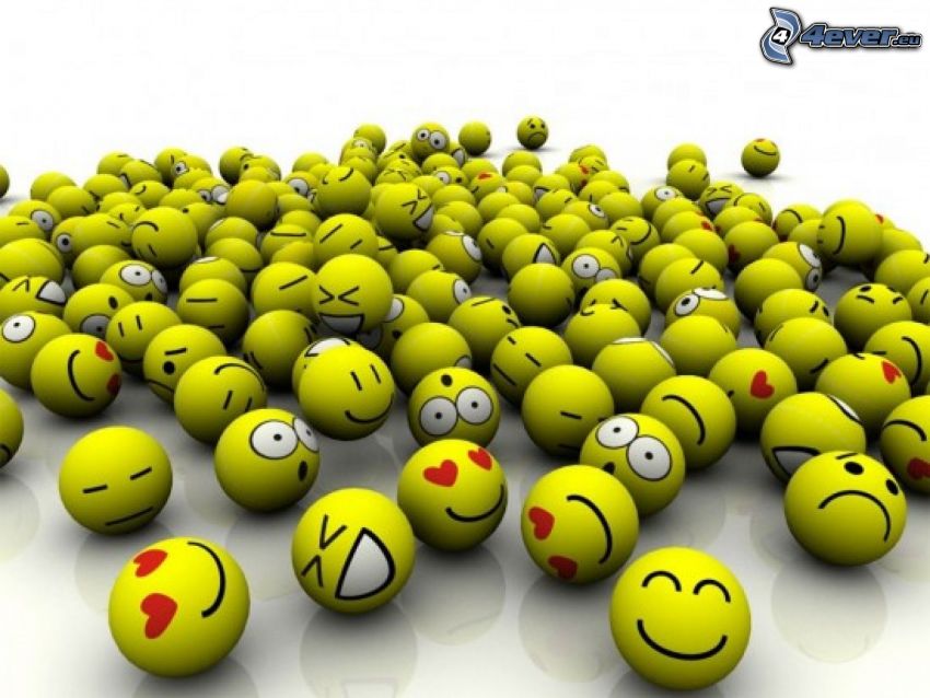 smiles, balls