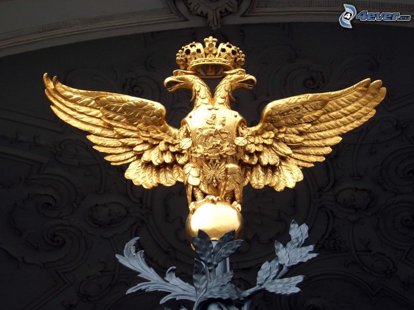 statue, eagles