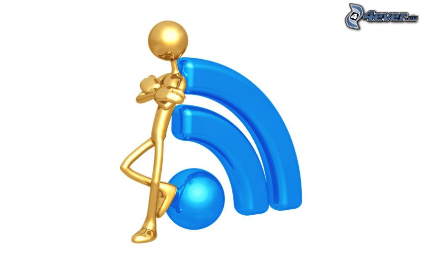 stickman, logo, RSS