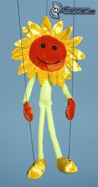 sunflower, puppet