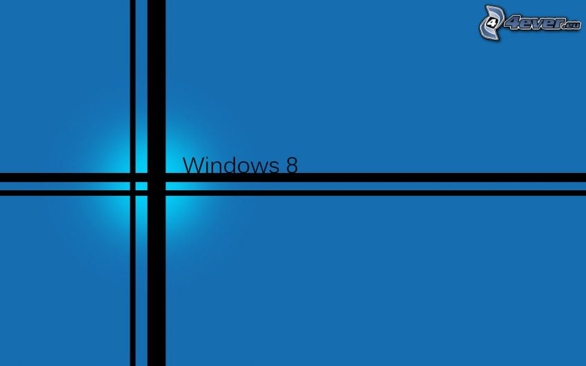 Windows 8, blue background